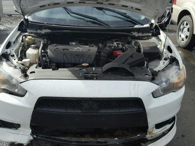 JA3AU86U28U026474 - 2008 MITSUBISHI LANCER GTS WHITE photo 7