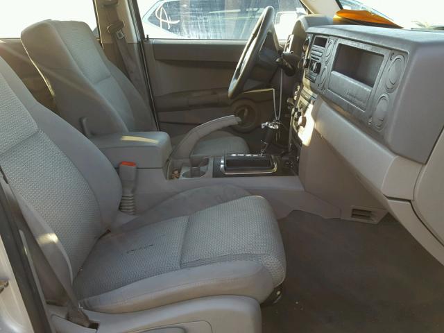 1J8HH48PX7C651304 - 2007 JEEP COMMANDER ვერცხლისფერი ფოტო 5