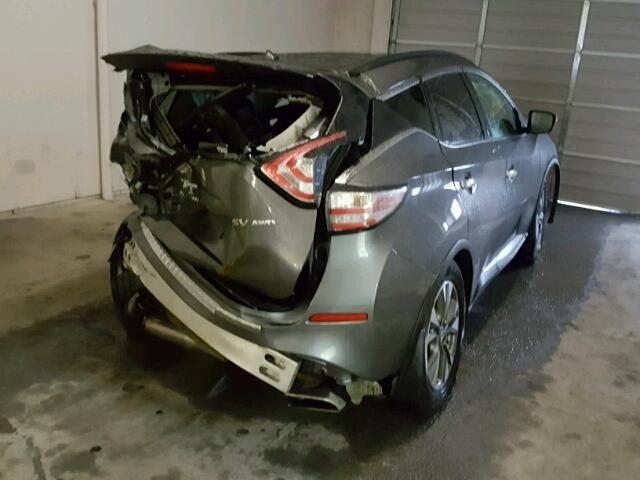 5N1AZ2MH7GN116634 - 2016 NISSAN MURANO S CHARCOAL photo 4