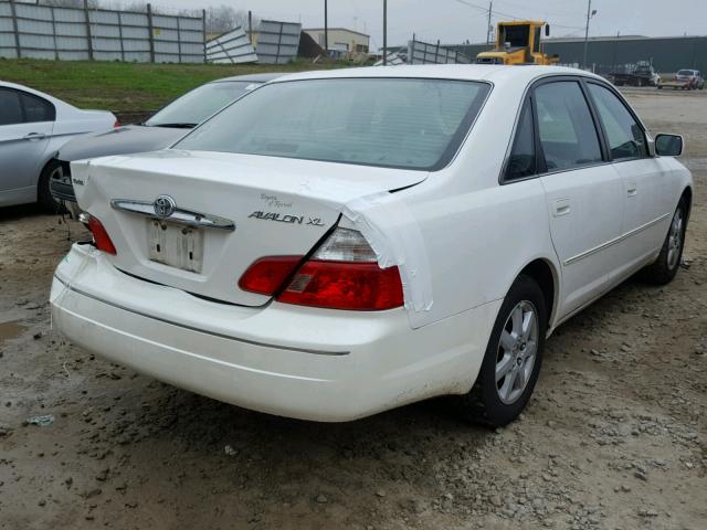 4T1BF28B84U369630 - 2004 TOYOTA AVALON XL WHITE photo 4