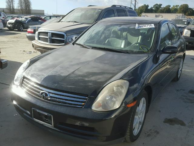 JNKCV51E73M318439 - 2003 INFINITI G35 BLACK photo 2