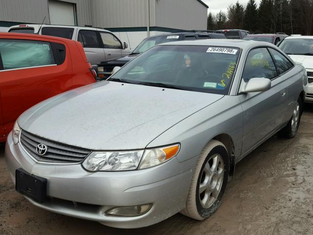 2T1CF28P02C596213 - 2002 TOYOTA CAMRY SOLA GRAY photo 2