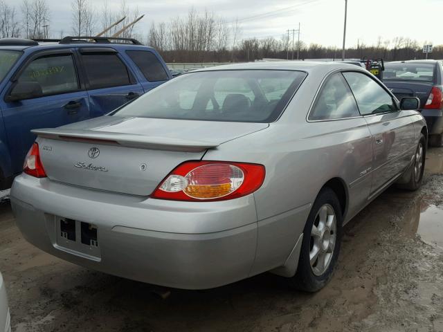 2T1CF28P02C596213 - 2002 TOYOTA CAMRY SOLA GRAY photo 4