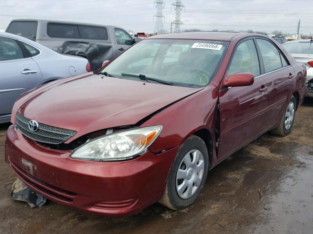 4T1BE32K03U255587 - 2003 TOYOTA CAMRY LE BURGUNDY photo 2