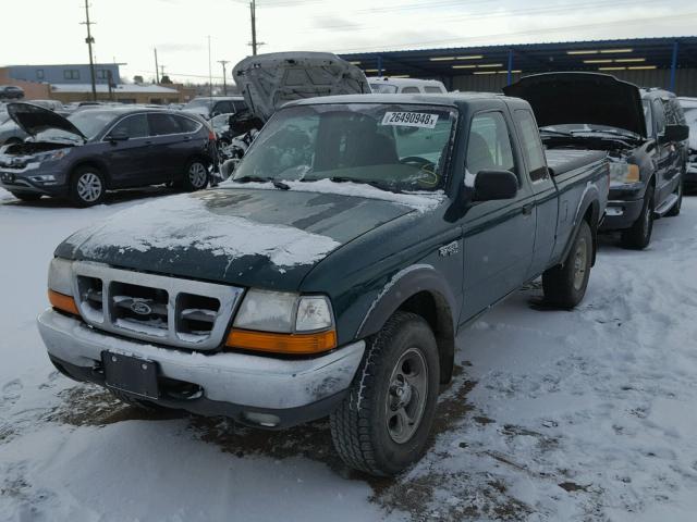 1FTZR15X8YPB94417 - 2000 FORD RANGER SUP GREEN photo 2