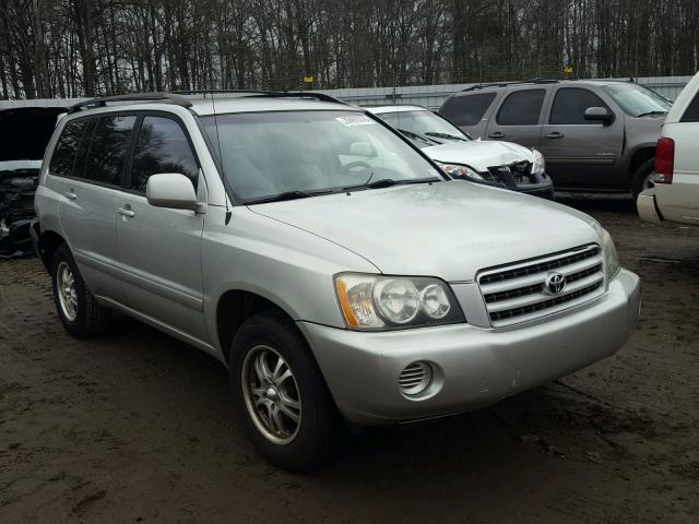 JTEGD21A530055386 - 2003 TOYOTA HIGHLANDER SILVER photo 1