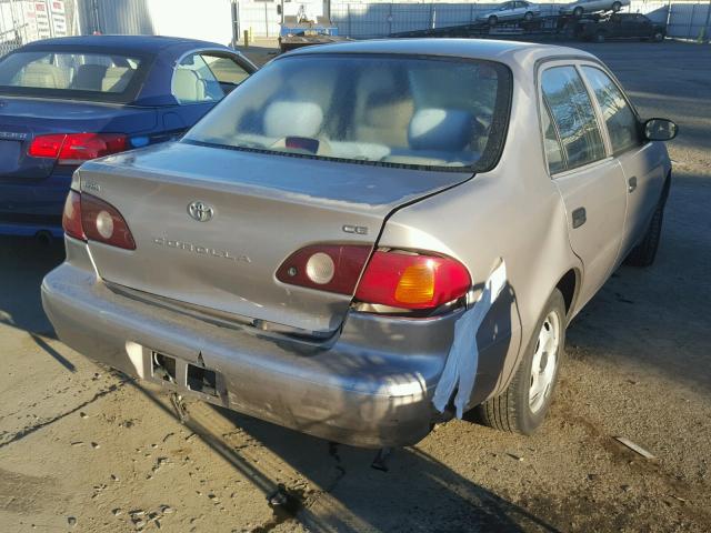 1NXBR12E31Z511737 - 2001 TOYOTA COROLLA CE BEIGE photo 4