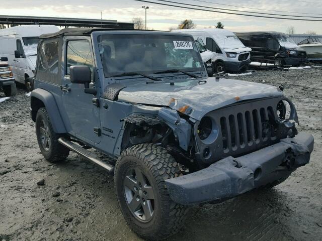 1C4AJWAG8EL117279 - 2014 JEEP WRANGLER S BLUE photo 1