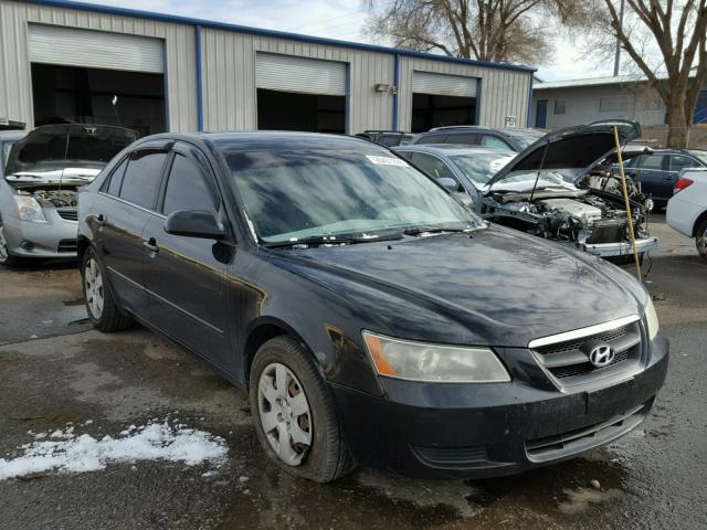 5NPET46C97H228596 - 2007 HYUNDAI SONATA GLS BLACK photo 1