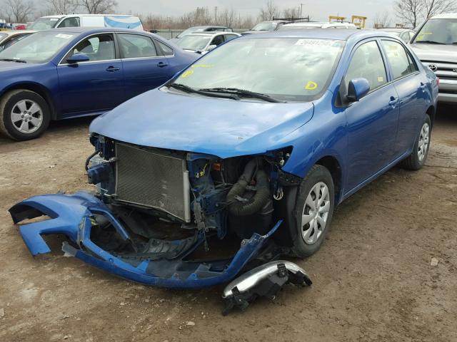 2T1BU4EE3AC271862 - 2010 TOYOTA COROLLA BA BLUE photo 2