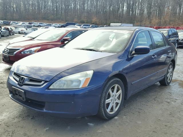 1HGCM66524A058569 - 2004 HONDA ACCORD EX BLUE photo 2