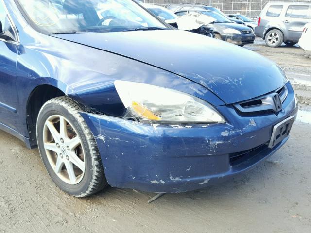 1HGCM66524A058569 - 2004 HONDA ACCORD EX BLUE photo 9