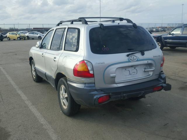 KM8SC83D51U014916 - 2001 HYUNDAI SANTA FE G GRAY photo 3