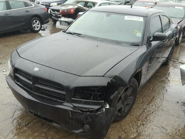 2B3KA43G76H287459 - 2006 DODGE CHARGER SE BLACK photo 2