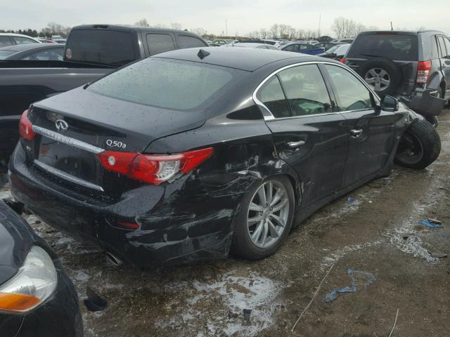 JN1BV7AR3FM395389 - 2015 INFINITI Q50 BASE BLACK photo 4