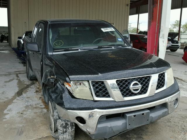 1N6AD06U85C458407 - 2005 NISSAN FRONTIER K BLACK photo 1