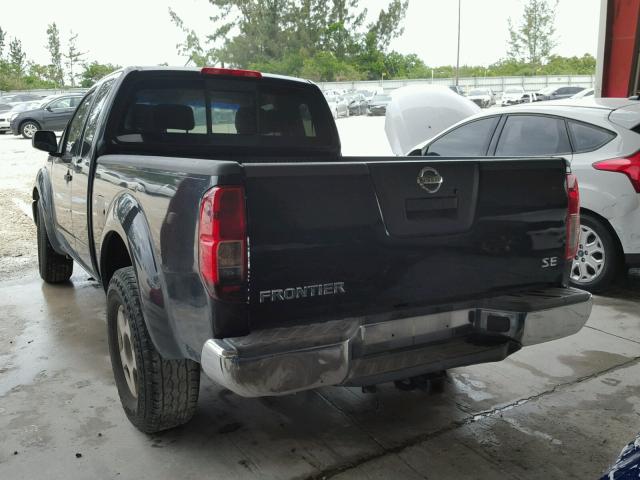 1N6AD06U85C458407 - 2005 NISSAN FRONTIER K BLACK photo 3