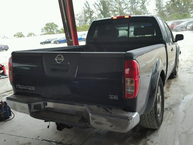 1N6AD06U85C458407 - 2005 NISSAN FRONTIER K BLACK photo 4