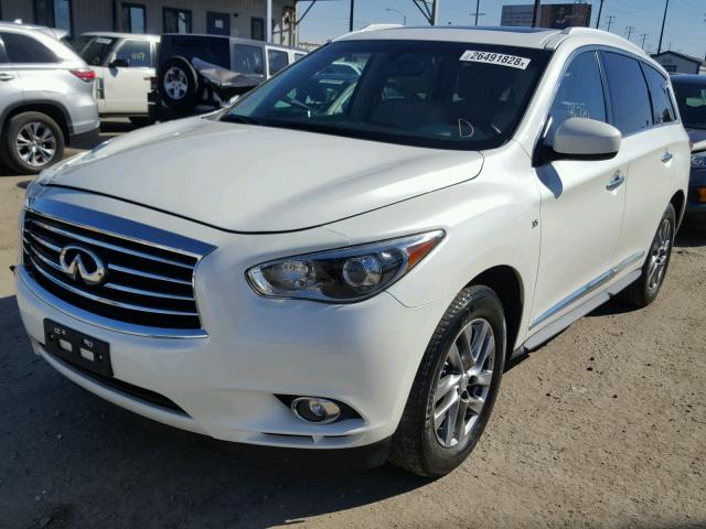 5N1AL0MN9FC528026 - 2015 INFINITI QX60 WHITE photo 2