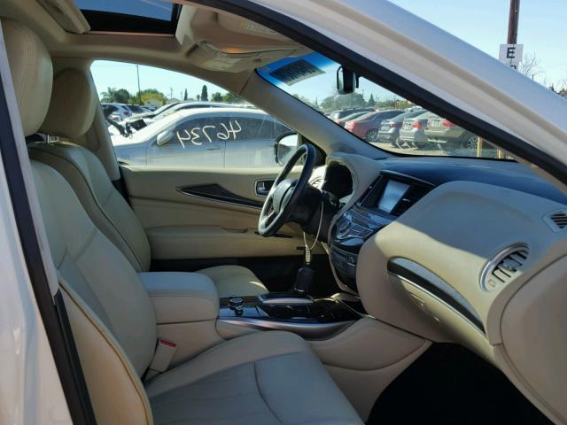 5N1AL0MN9FC528026 - 2015 INFINITI QX60 WHITE photo 5