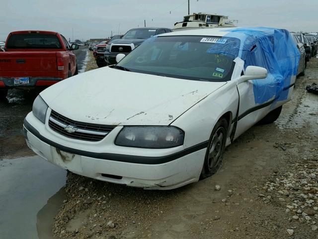 2G1WF52E459308762 - 2005 CHEVROLET IMPALA WHITE photo 2