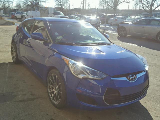 KMHTC6AD3CU046987 - 2012 HYUNDAI VELOSTER B BLUE photo 1