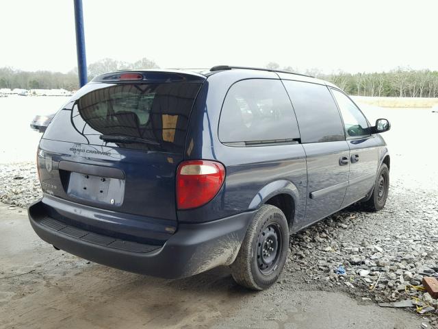 1D4GP24R16B688072 - 2006 DODGE GRAND CARA BLUE photo 4