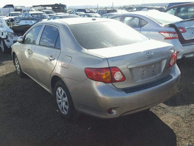 1NXBU40E69Z014454 - 2009 TOYOTA COROLLA BA GOLD photo 3