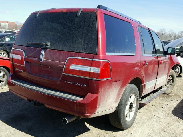 5LMFU28538LJ19416 - 2008 LINCOLN NAVIGATOR წითელი ფოტო 4