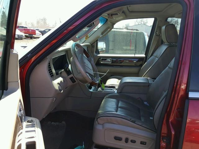 5LMFU28538LJ19416 - 2008 LINCOLN NAVIGATOR წითელი ფოტო 5