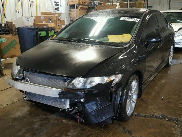 2HGFA55599H700523 - 2009 HONDA CIVIC SI BLACK photo 2