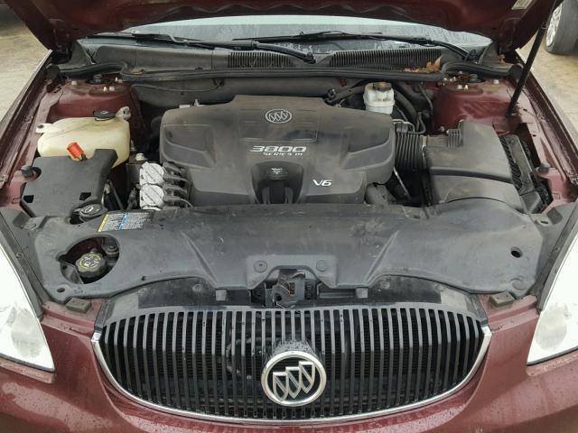 1G4HD57217U152606 - 2007 BUICK LUCERNE CX BURGUNDY photo 7