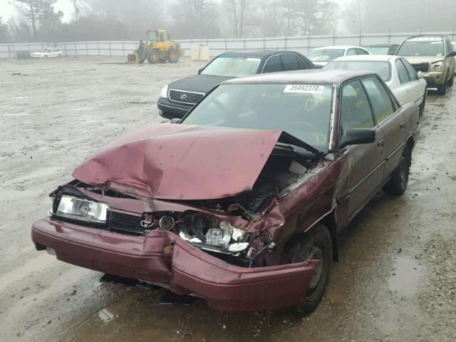 4T1SV21E6MU407069 - 1991 TOYOTA CAMRY DLX RED photo 2