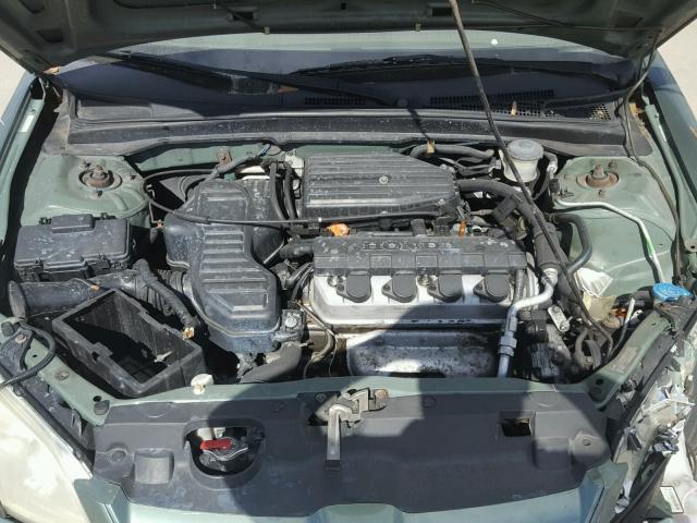 2HGES16394H605337 - 2004 HONDA CIVIC DX V GREEN photo 7