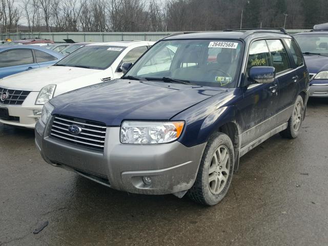 JF1SG67646H755508 - 2006 SUBARU FORESTER 2 BLUE photo 2