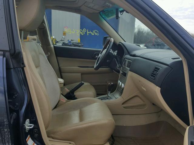 JF1SG67646H755508 - 2006 SUBARU FORESTER 2 BLUE photo 5