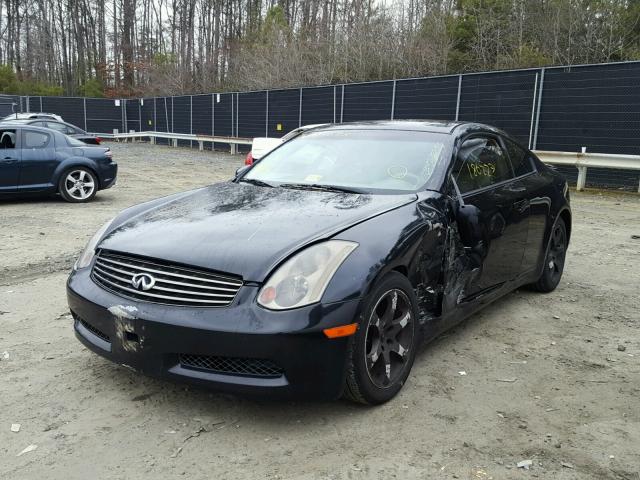 JNKCV54E33M200318 - 2003 INFINITI G35 BLACK photo 2