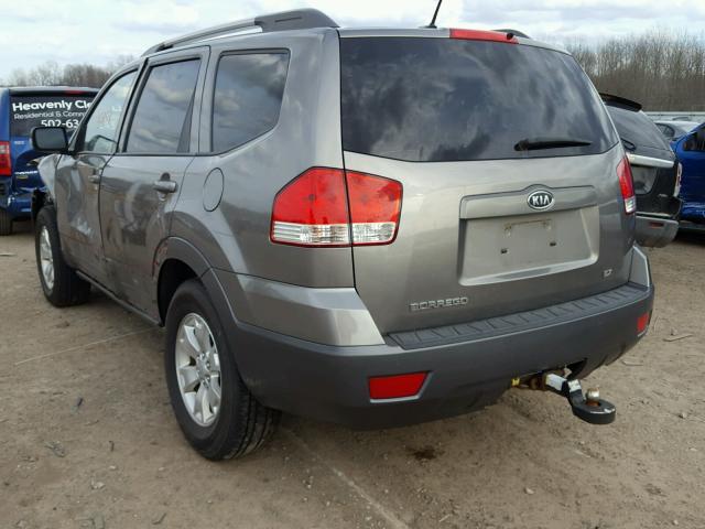 KNDJH741295012532 - 2009 KIA BORREGO LX GRAY photo 3