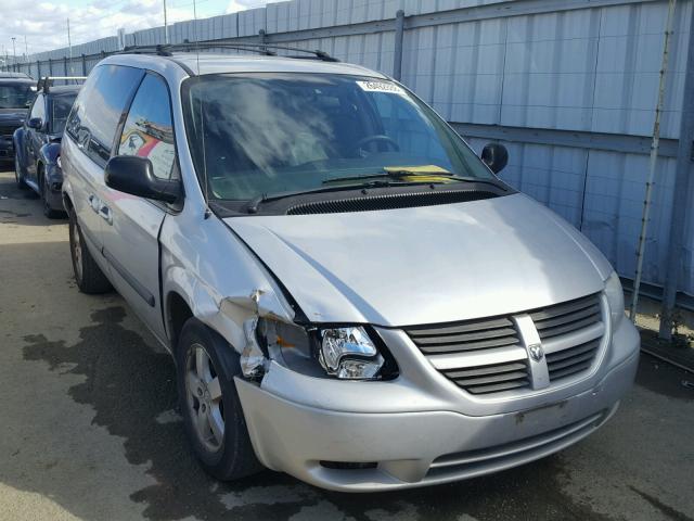 1D8GP45R96B637380 - 2006 DODGE CARAVAN SX SILVER photo 1