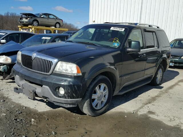 5LMEU88H53ZJ13731 - 2003 LINCOLN AVIATOR BLUE photo 2