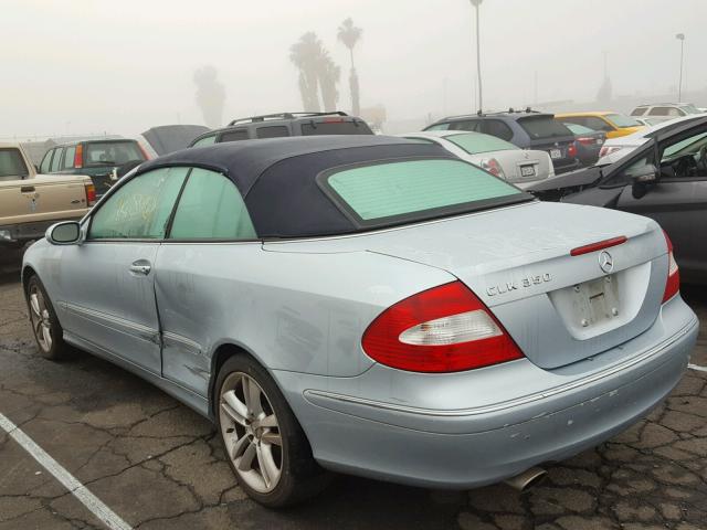 WDBTK56J56F169228 - 2006 MERCEDES-BENZ CLK 350 SILVER photo 3