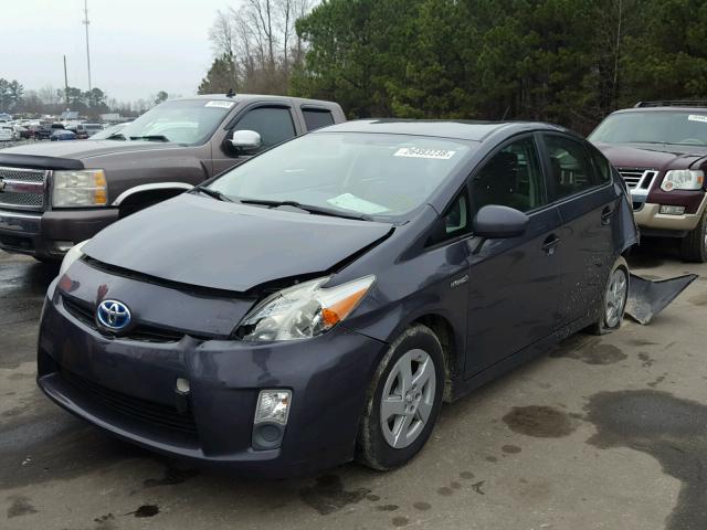 JTDKN3DU6B0261256 - 2011 TOYOTA PRIUS GRAY photo 2