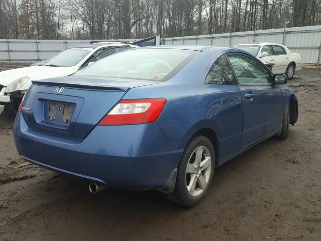 2HGFG12896H523716 - 2006 HONDA CIVIC EX BLUE photo 4