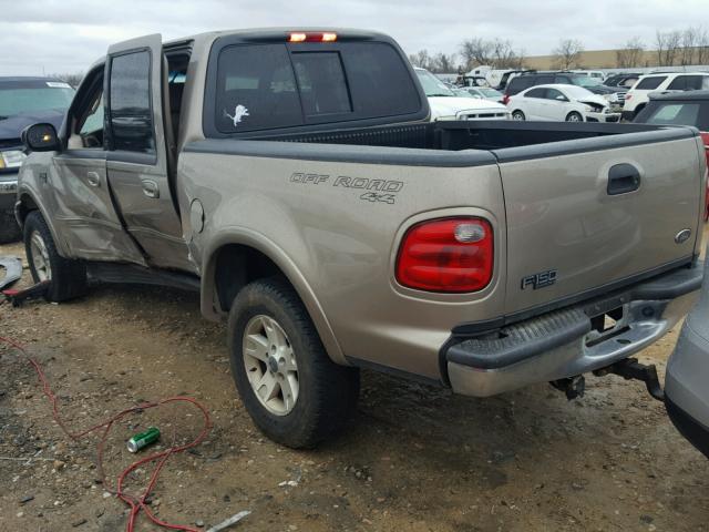 1FTRW08L11KA87921 - 2001 FORD F150 SUPER GOLD photo 3