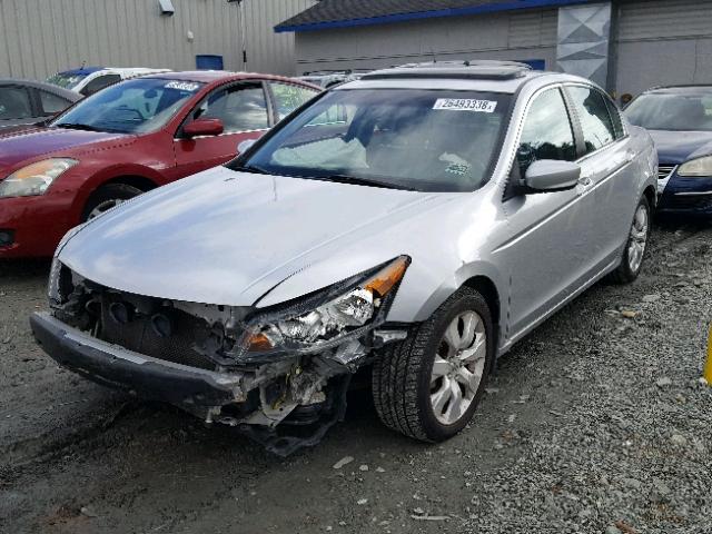 1HGCP26808A116291 - 2008 HONDA ACCORD EXL SILVER photo 2