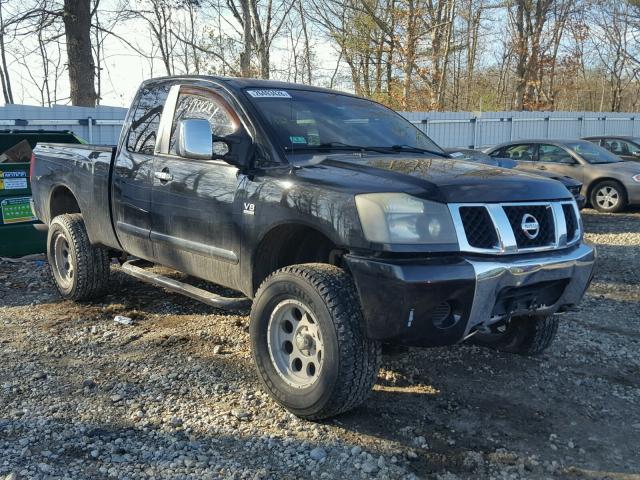 1N6AA06B94N591851 - 2004 NISSAN TITAN XE BLACK photo 1