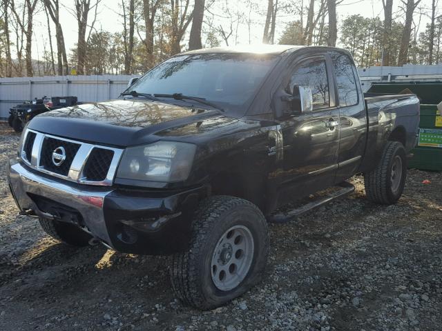 1N6AA06B94N591851 - 2004 NISSAN TITAN XE BLACK photo 2