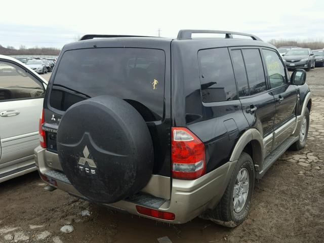 JA4NW51SX3J036739 - 2003 MITSUBISHI MONTERO LI BLACK photo 4