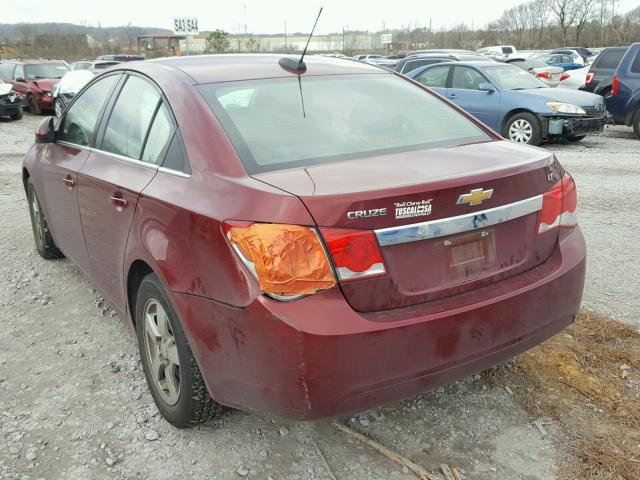 1G1PE5SB7G7197013 - 2016 CHEVROLET CRUZE LIMI BURGUNDY photo 3