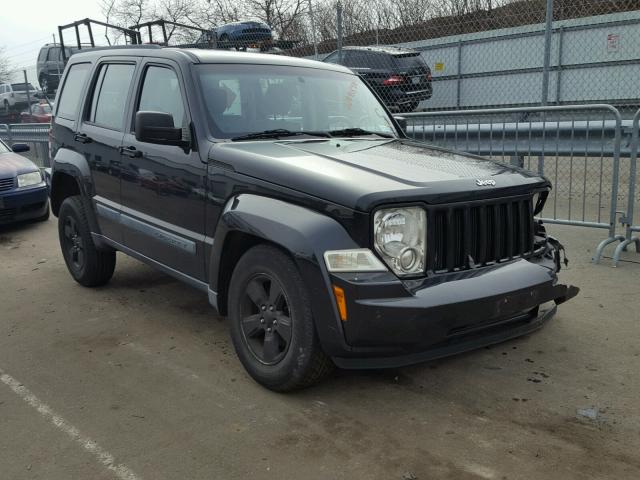 1J8GP28K78W119838 - 2008 JEEP LIBERTY SP BLACK photo 1